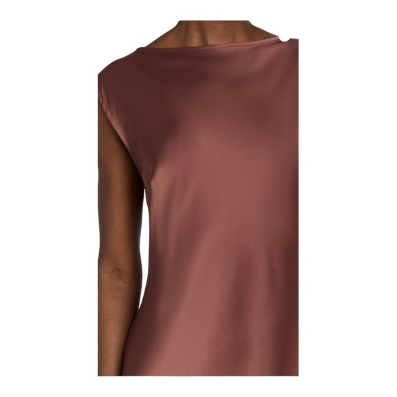 RUMER x FREE PEOPLE Kimberly Sleeveless Sheath Maxi Dress Mocha Brown Small NWT - Picture 13 of 16